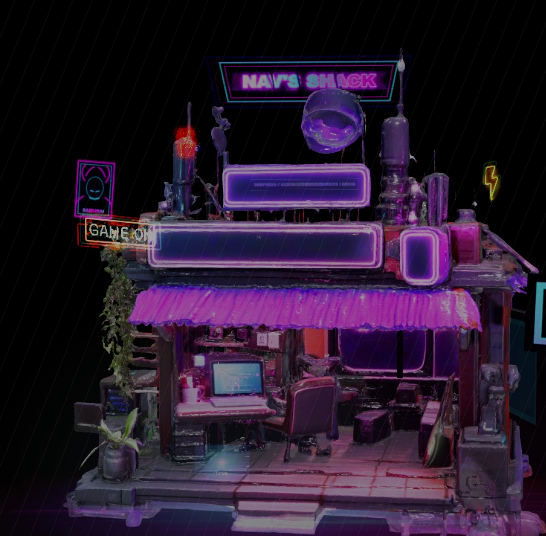 Nav's neon 3D Shack